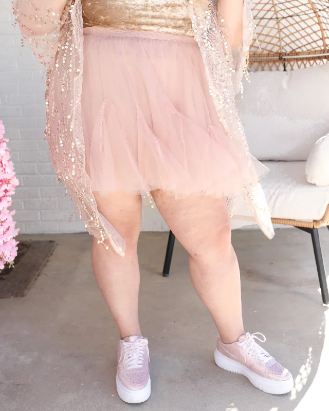 Bellmore Blush Tulle Skirt (PLUS)