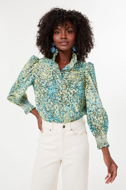 Splatter Paint Teagan Popover Shirt