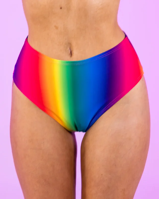 Rainbows In The Sky High-Waist Shorts