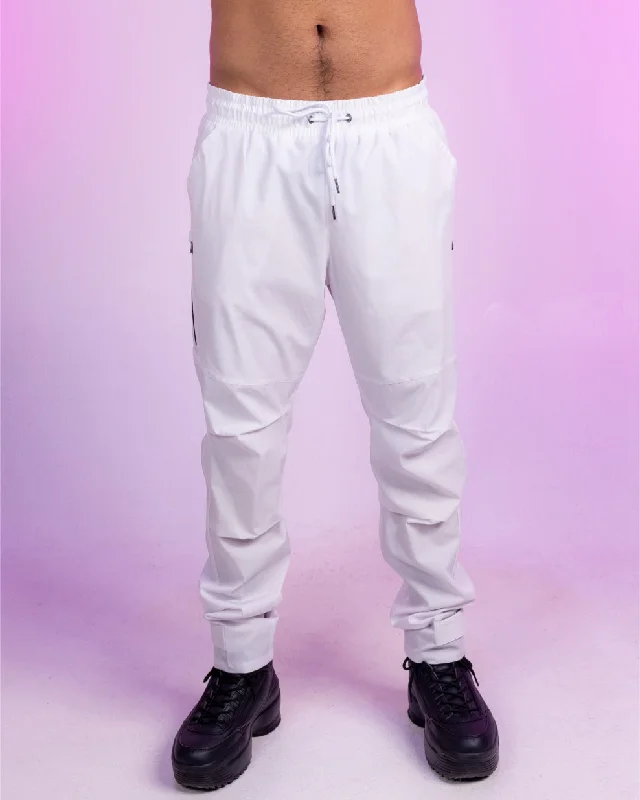 White Taslan Pants