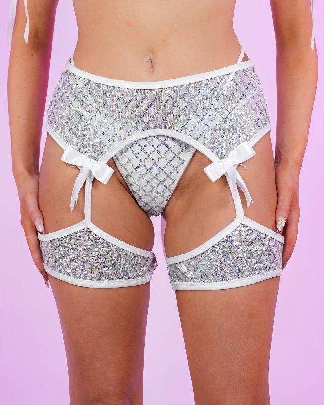 White Sequin Dawn Chaps