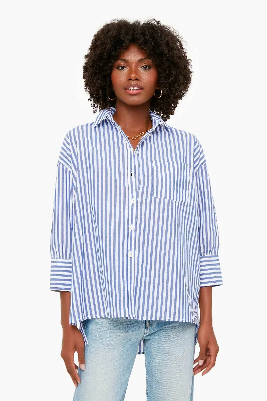 Denim Stripe Adair Boyfriend Shirt