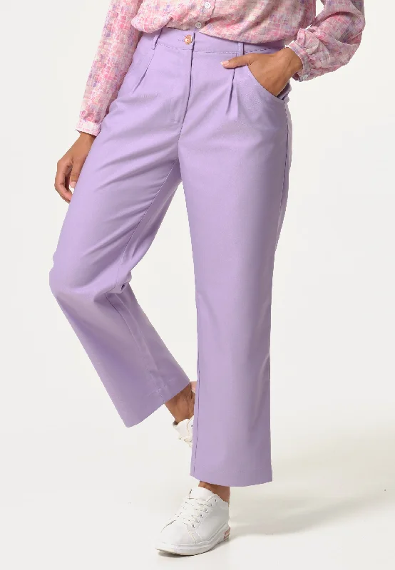 Pantalons femme violet