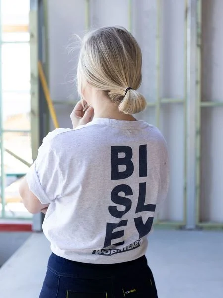 BKT091 Bisley Cotton Vertical Logo Tee