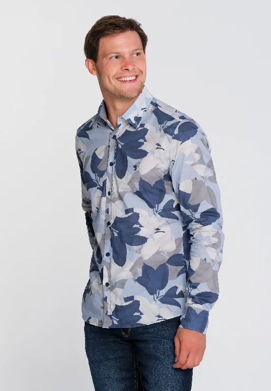 Chemise Homme Manitoba Chambray Leaves