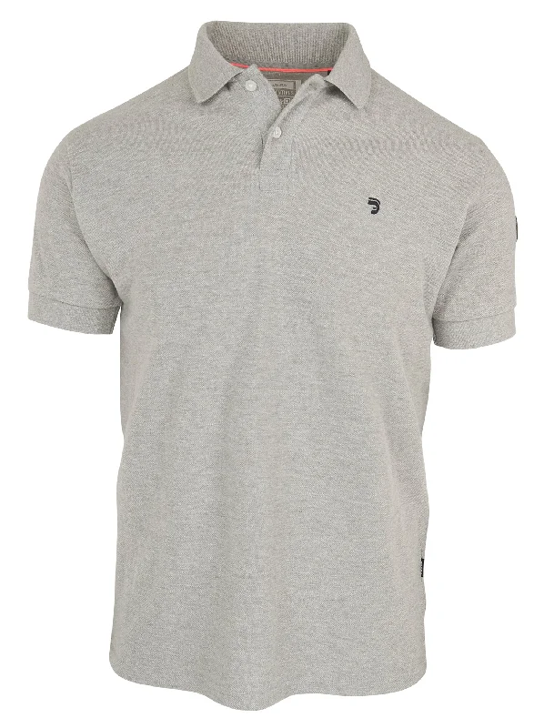 Polo Essentials homme gris clair coupe droite en coton