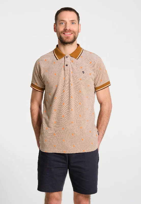 Polo Homme Feira Brown Orange