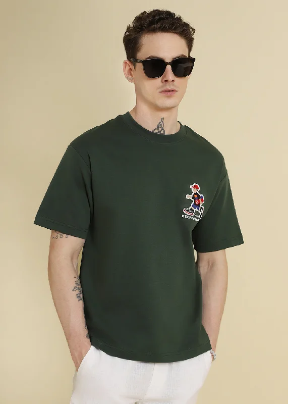 Radiant Run Olive Oversized T-shirt