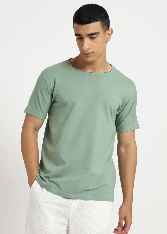 Sea Green Crew neck T-shirt