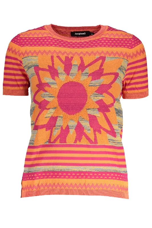 Desigual Vibrant Contrast Detail Women's Sweater