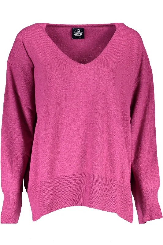 North Sails Eco-Chic  Wool Blend V-Neck Women's Sweater