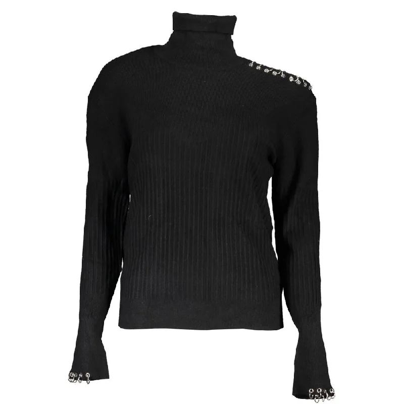 Patrizia Pepe Chic Contrast Turtleneck Women's Sweater