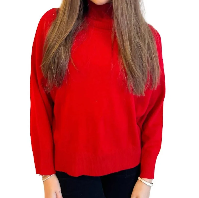 Poinsettia Sweater In Red