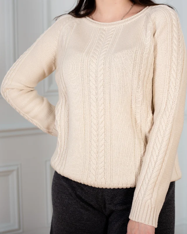 Women Sweater Cable-Knit