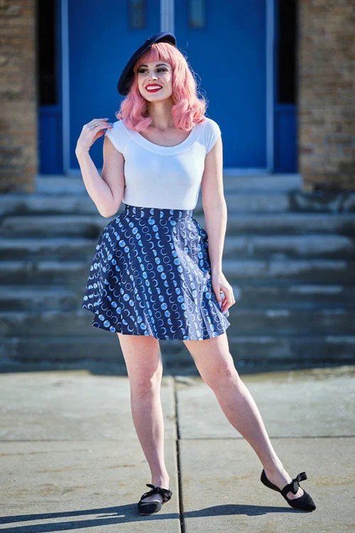 Retrolicious Skater Skirt in "Let's Phase It" print