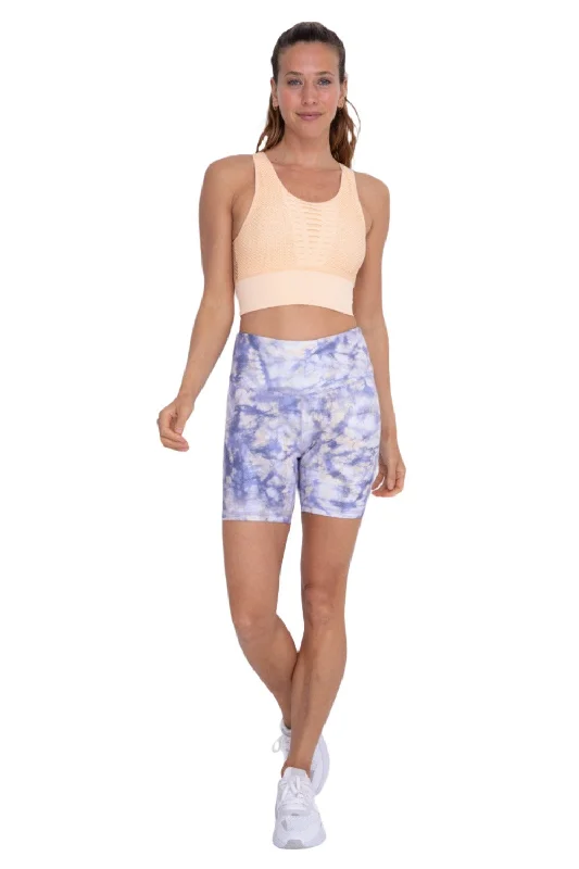 Mono B Ocean Tie-Dye High-Waist Biker Shorts APH-B0158