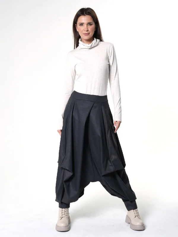 Draped Harem Pants