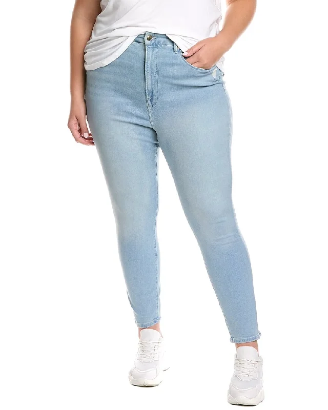 GOOD AMERICAN Good Waist Blue Crop Jean